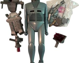 VINTAGE "ROM" BATTERY OPERATED SPACEMAN W/ACCESSORIES