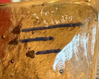 Fused Glass Art Dish