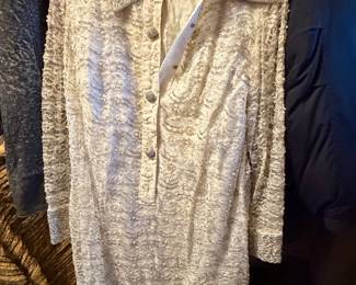 1960s Cabart Imports Beaded Lace Mini Dress