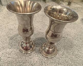 Pair of Sterling Silver Kiddush Cups