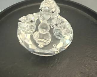 Swarovski Crystal "Mother Bird & Babies" Figurine