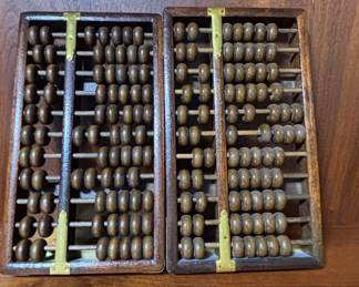 Vintage Wooden Abacus Bookends