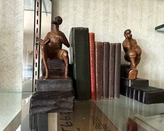 René P. López "El Quijote" and "Sancho Panza" Bookends