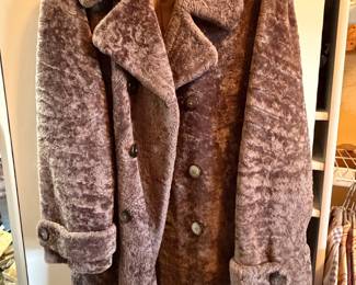 Dyed Lamb Fur Coat