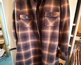 Burberry London Slim Fit Plaid Coat