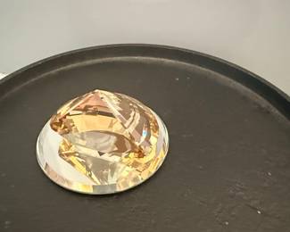 Swarovski Crystal "Golden Shadow" Round Pendant