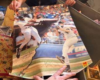 1993 Chicago White Sox All-Stars Autographed Poster featuring Frank Thomas and Jack McDowell