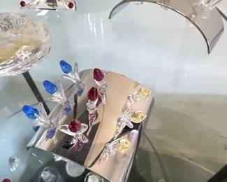 Swarovski Crystal Mini Tulips with Stand