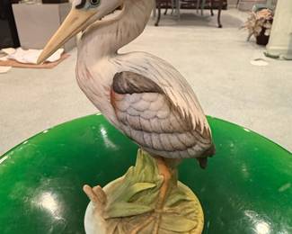 Andrea by Sadek Great Blue Heron Porcelain Figurine