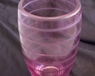Purple Swirl Glass Vase by Teleflora