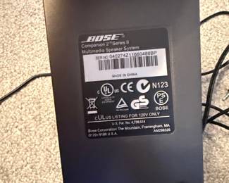 Bose Companion 2 Series II Multimedia Speaker System