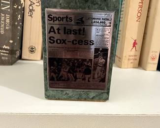 Chicago White Sox 1983 American League West Champions Marble Award