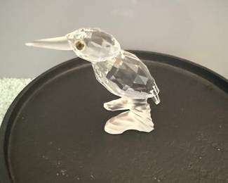 Swarovski Crystal Kingfisher on Branch Figurine