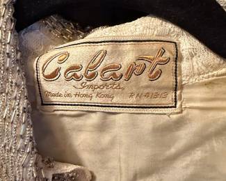 1960s Cabart Imports Beaded Lace Mini Dress