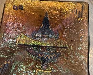 Fused Glass Art Dish