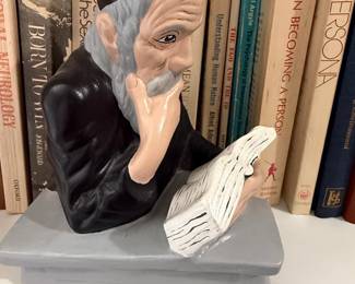 Judaica Figurine of a Rabbi Reading
