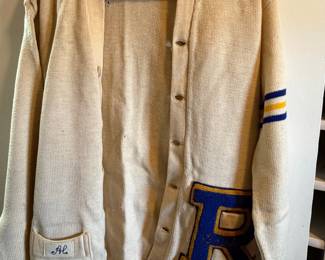 Vintage Wool Letterman Cardigan