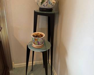 Porcelain Planter with Bird and Floral Motif