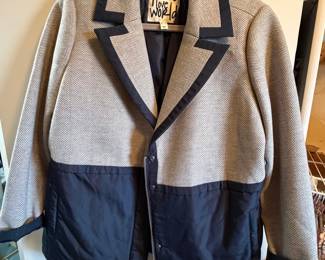 Peace Love World Color Block Herringbone Jacket