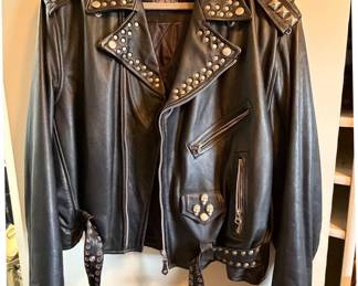 Harley Davidson "Ash Gee" Studded Leather Motorcycle Jacket