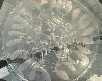 Rene Lalique "Gui" Mistletoe Bowl