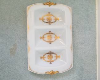 Georges Briard Triple Compartment Dish