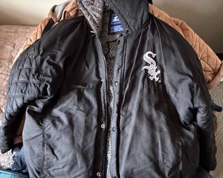 Chicago White Sox Starter Satin Bomber Jacket with Hood