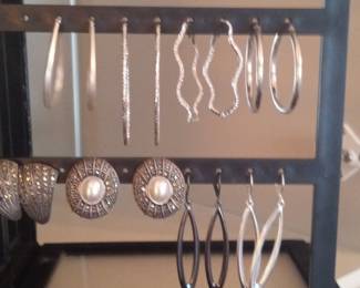 Assorted Sterling Silver and Marcasite Earrings