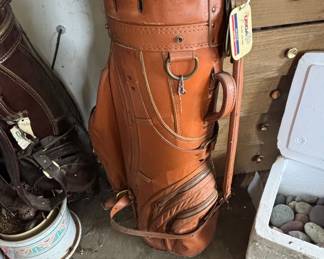 Vintage Wilson Country Club Leather Golf Bag