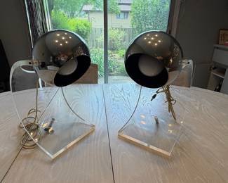 Pair of Mid-Century Modern "Orbital" Table Lamps by Robert Sonneman
