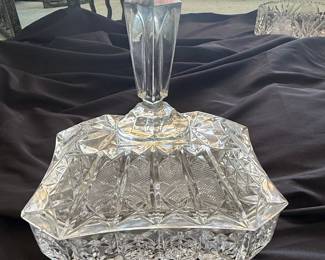 Cut Crystal Candy Dish with Lid