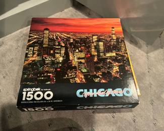 Springbok 1500 Piece Chicago "Your Kind of Town!" Jigsaw Puzzle (1983)
