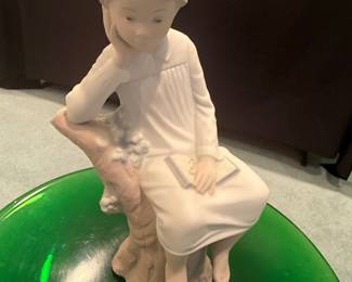 Lladro Thinking Boy Figurine #4876
