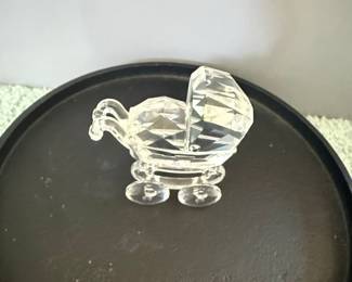 Swarovski Crystal Baby Carriage Figurine 199197
