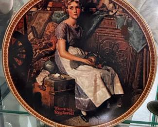 Norman Rockwell "Dreaming in the Attic" Collector Plate