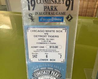 Chicago White Sox vs. Detroit Tigers Inaugural Game Ticket - April 18, 1991