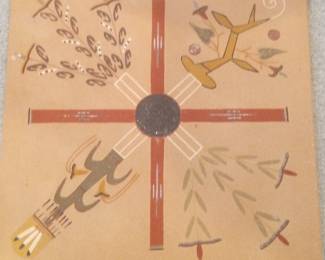 Navajo Sand Painting - Four Sacred Plants