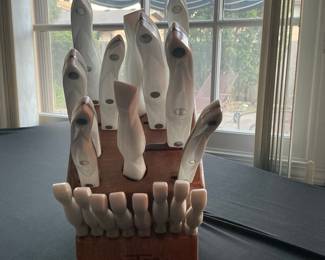 Cutco 17-Piece Knife Set with Wood Block