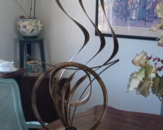 Curtis Jere Style Abstract Metal Sculpture