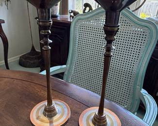 Pair of "Solid Brass" Candlesticks