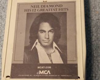 Neil Diamond His 12 Greatest Hits 8-Track Tape