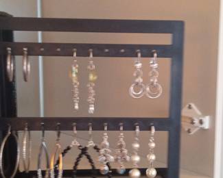 Assorted Dangle Earrings with Jewelry Organizer Stand