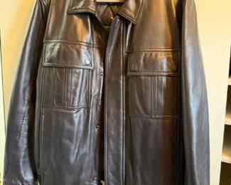 Marc New York Andrew Marc Leather Bomber Jacket