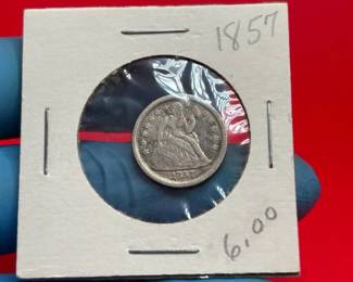 1857 Seated Liberty Dime