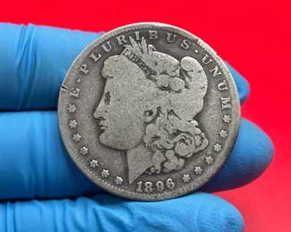 1896O 90 Silver Morgan Dollar