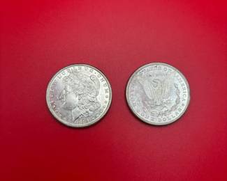 Lot Of 2 1881S 90 Silver Morgan Dollars