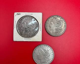 Full Set 1921 Silver Morgan Dollars S,D,P