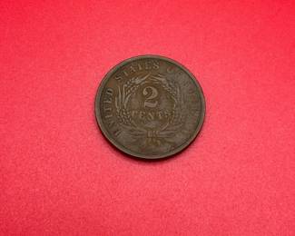 1864 2 Cent Shield Piece