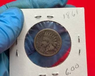 1861 Indian Head Shield Cent