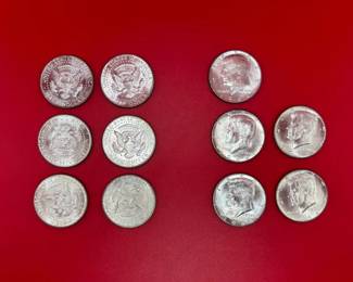006 Beautifully Struck High Grade MS 90 Silver 1964 Kennedy Half Dollars